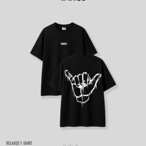 Relaxed t-shirt in black